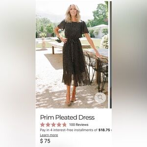 Women’s Baltic Born Prim Pleated Dress | M